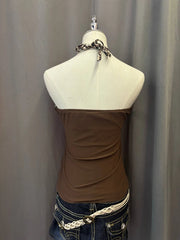 Leopard Print Reworked Halter 3