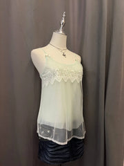 Light Green Lacey Cami 2