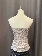 Light Grey Polkadot Reworked Tube 3