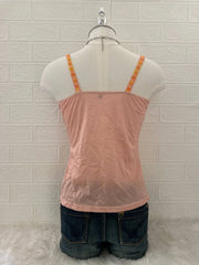 Light Orange Floral Neckline Cami 2