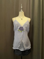 Light Purple Cami with Rose Detail 1