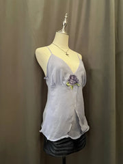 Light Purple Cami with Rose Detail 2