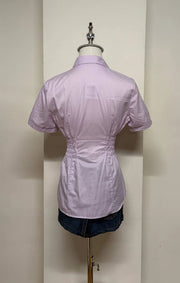 Light Purple Cinched Blouse 3