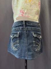 Medium Wash Denim Skirt 4