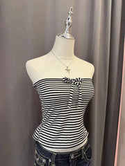 Monochrome Striped Reworked Tube 2