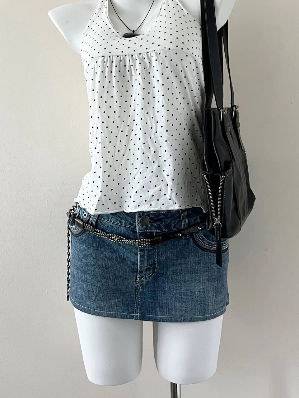 Mossimo Medium Wash Denim Mini Skirt 1