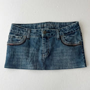 Mossimo Medium Wash Denim Mini Skirt 3