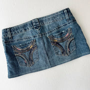 Mossimo Medium Wash Denim Mini Skirt 4
