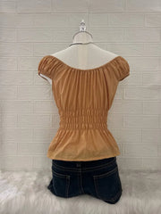 Mustard Yellow Milkmaid Reworked Blouse 2
