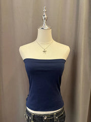 Navy Reworked Tube Top 1