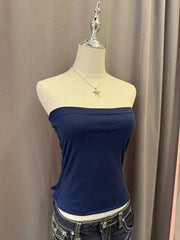 Navy Reworked Tube Top 2