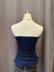 Navy Reworked Tube Top 3