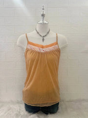 Orange Lace Hem Cami 1