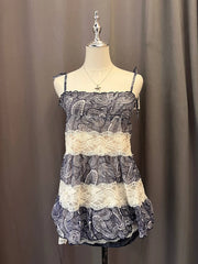 Paisley Tiered Lace Patchwork Cami 1