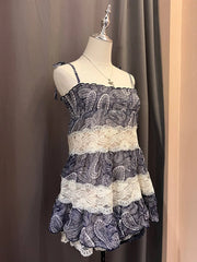 Paisley Tiered Lace Patchwork Cami 2