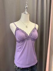 Pastel Purple Gilligan O'malley Lace Trim Cami 2