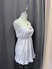 Pastel Purple Ruched Bust Babydoll Cami 2