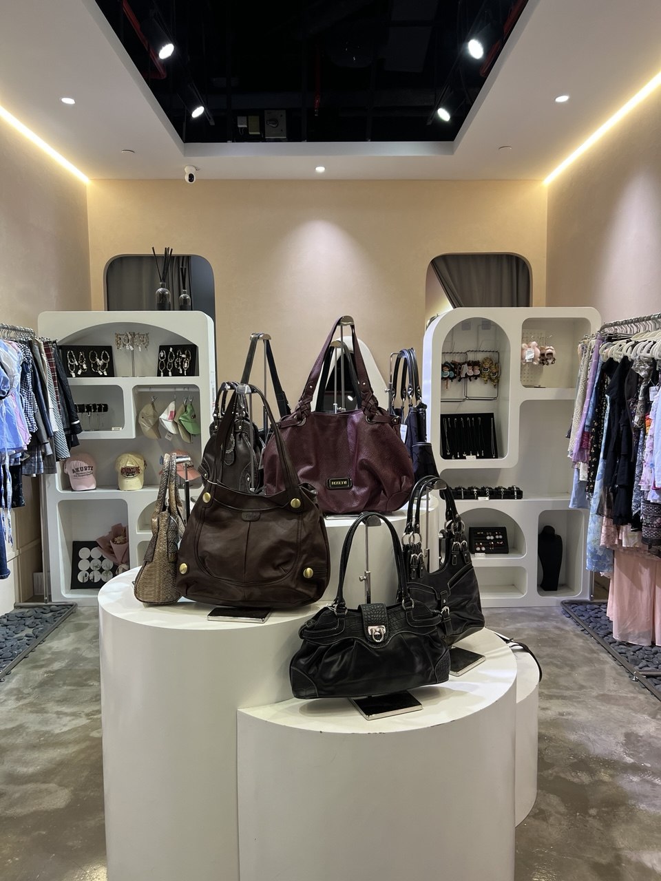 Vintage bag display at UN.WASTELANDS 313@Somerset