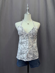 Pink Floral Halter 1