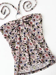 Pink Floral Halter 2