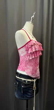 Pink Mesh Cami 2