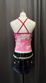 Pink Mesh Cami 3