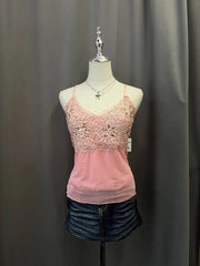 Pink Sequinned Cami 1