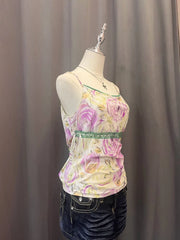 Purple and Green Printed Cami 2