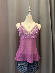 Purple Embroidered Cami 1