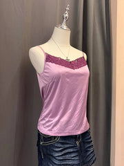 Purple Lace Hem Cami 2
