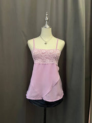 Purple Lace Mesh Cami 1