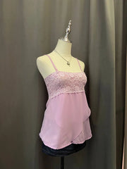Purple Lace Mesh Cami 2
