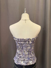 Purple Paisley Reworked Tube Top 3