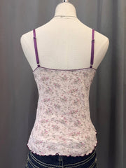 Purple Ruffle Floral Cami 3