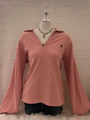 Ralph Lauren Pink Quarter-zip Pullover 1