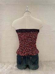 Red Dotted Tube Top 2