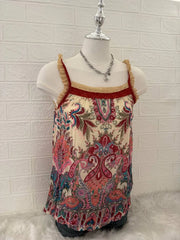 Red Paisley Lace Camis 2