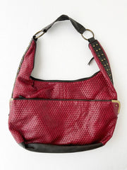 Red Woven Hobo Bag 2