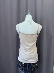Rose Pink and Beige with Ruffle Bust Cami 3