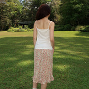 Spring Floral Midi Skirt 2