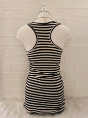 Striped Cream & Black Tank 2