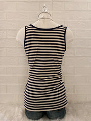 Striped Mini Front Pleat Tank 2