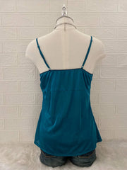 Teal with Black Lace Detail Cami 2