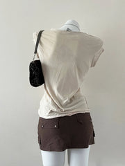 Tommy Jeans Beige Graphic Tee 3