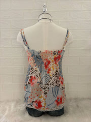 Tropical Print Bow Front Cami 2