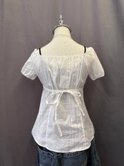 White Babydoll Blouse 2