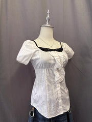 White Babydoll Blouse 3