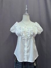 White Babydoll Blouse 1