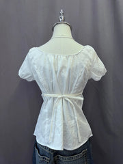 White Babydoll Blouse 2