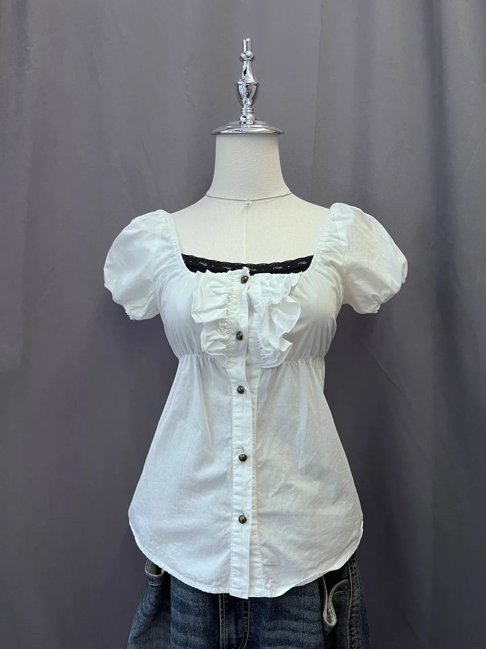 White Babydoll Blouse 1